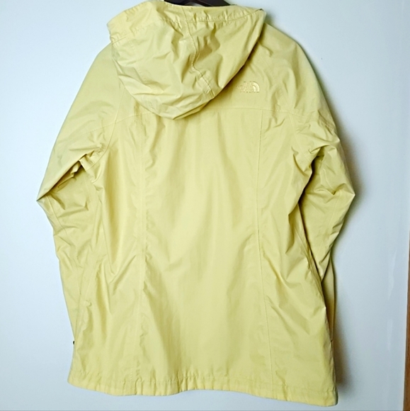 The North Face HyVent Hooded, Pocketed Rain/ Wind Breaker Size Large Yellow - Picture 6 of 9